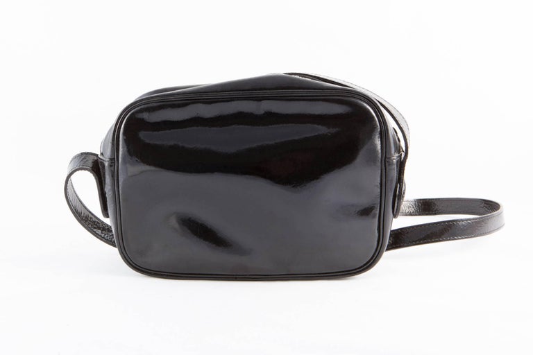 Black Patent Courreges Camera Crossbody Bag at 1stDibs courreges bag