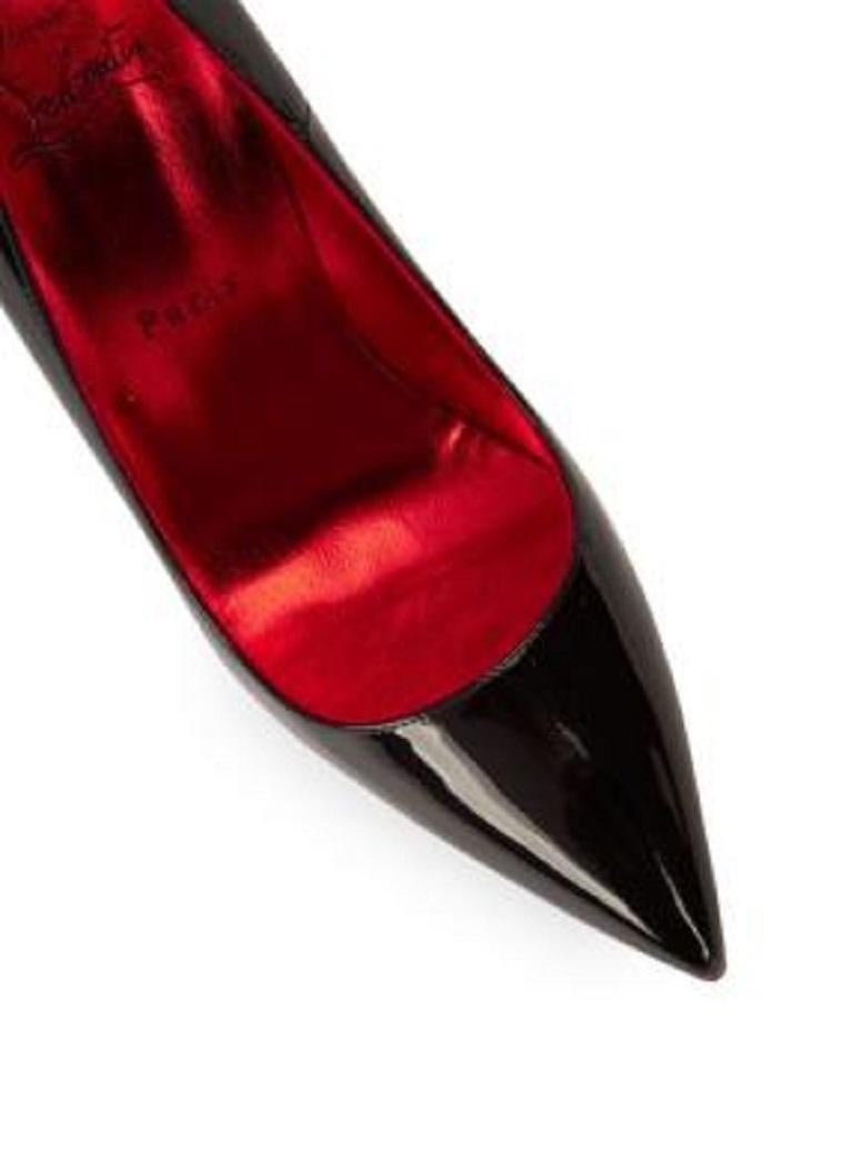 Brown Black Patent Crystal Sole Soula Kate 100 Heeled Pumps For Sale