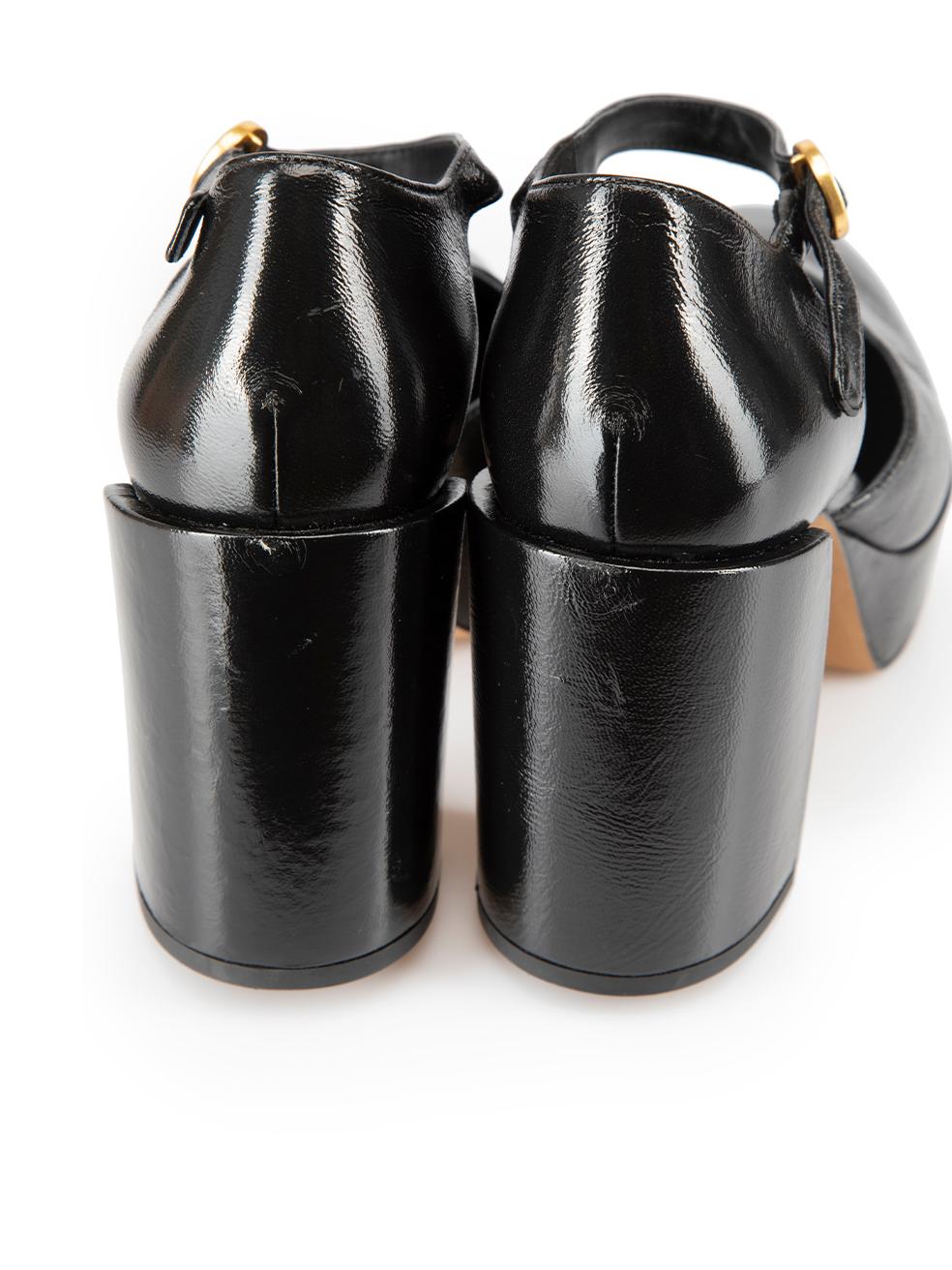 3.1 Phillip Lim Black Patent Leather Naomi Platform Heels Size IT 41 For Sale 1
