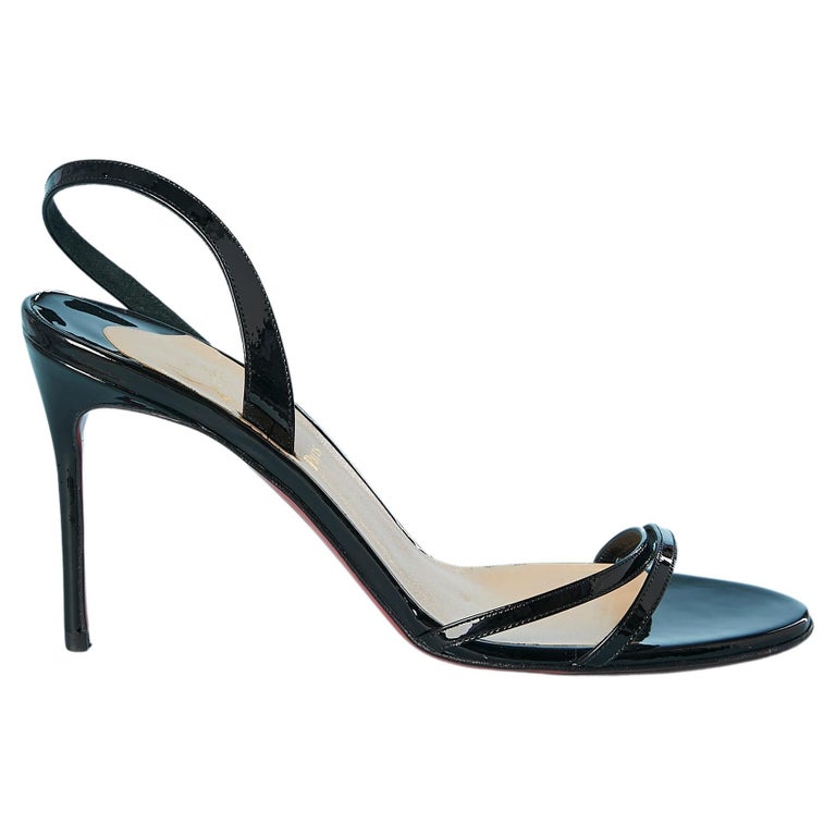 Black Patent Leather Sandal