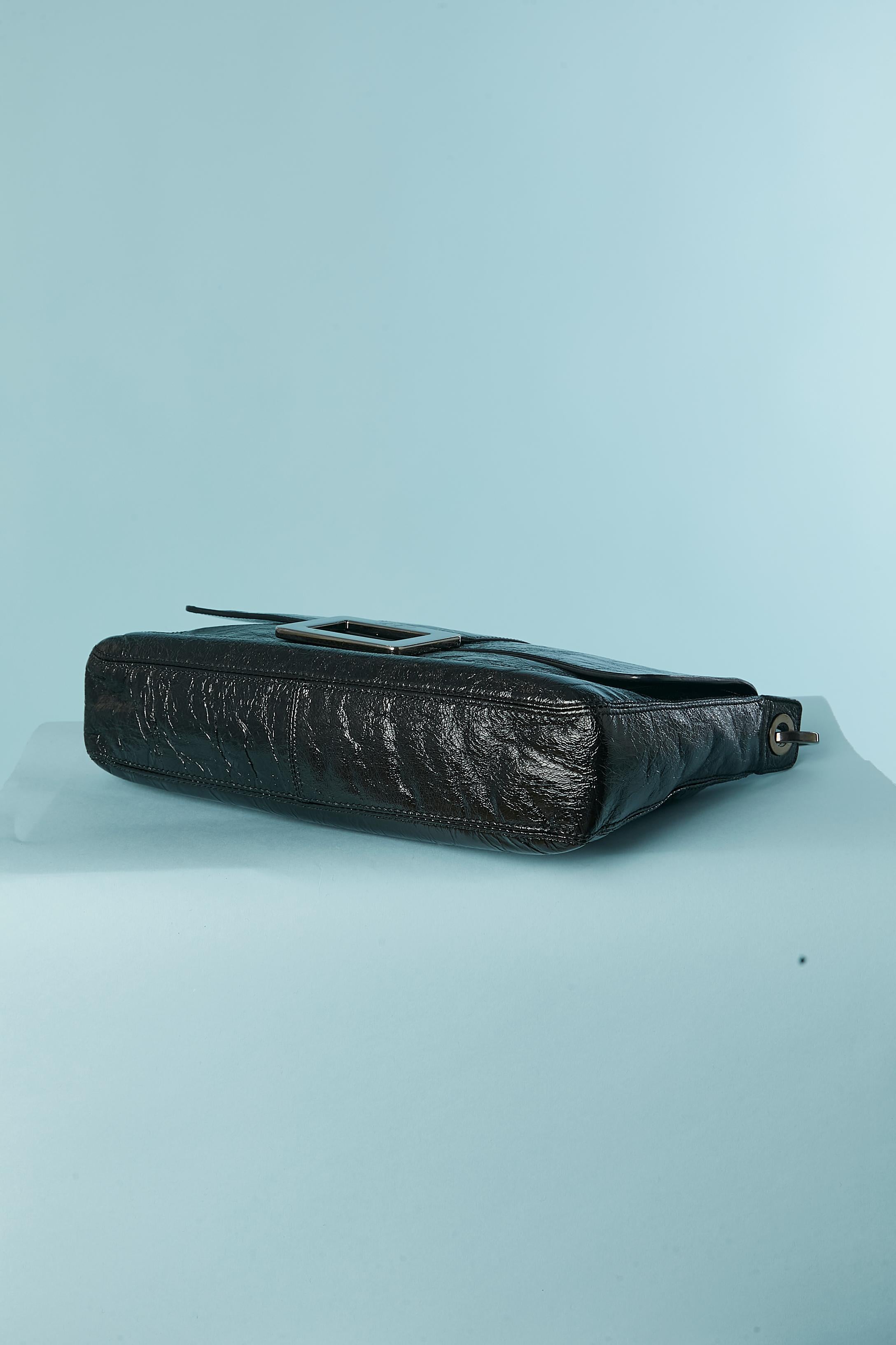 Black patent leather shoulder bag ROGER VIVIER For Sale 1