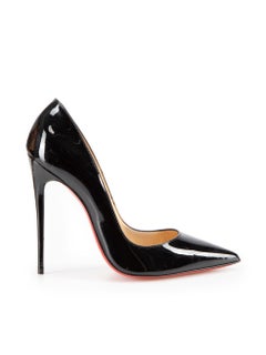 Used Black Patent So Kate Pumps Size IT 38.5