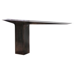 Black Patina Blade Console by Pol Quadens