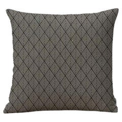 Outdoor Pillow with Black Pattern