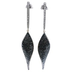 Black Pave Diamond Paradizia Earrings