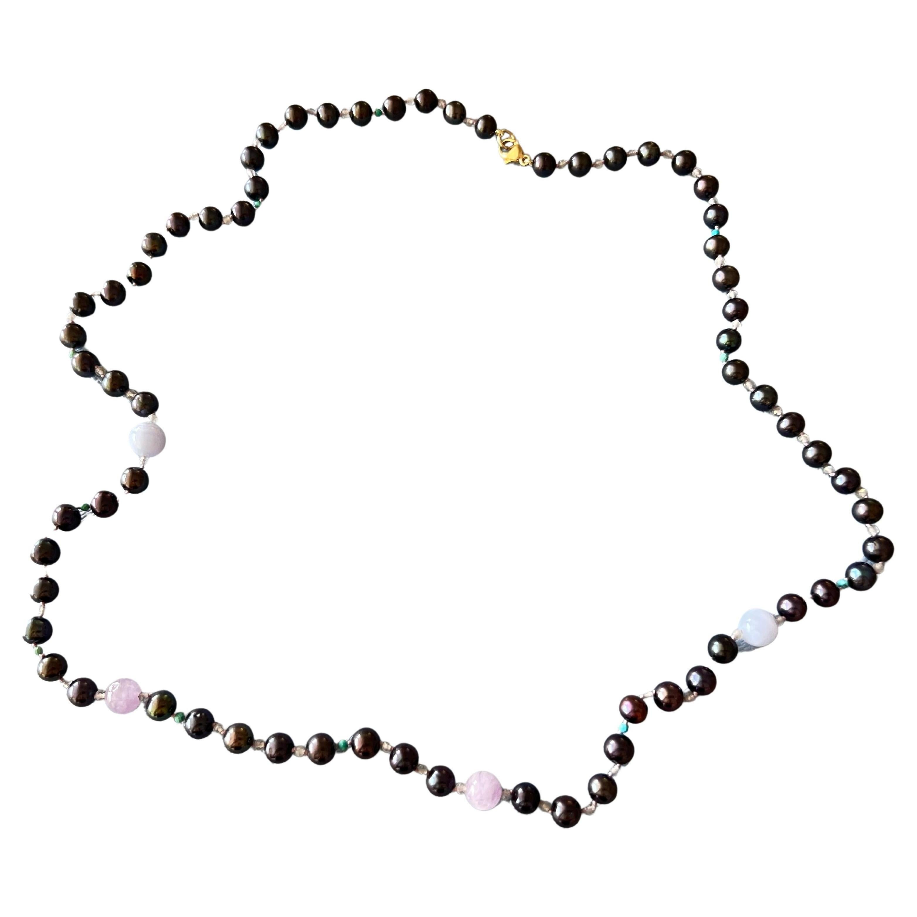 small black bead necklace