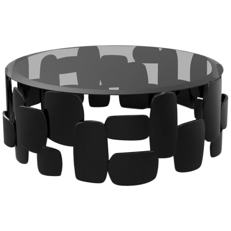 Table Basse Pebb Noire en vente
