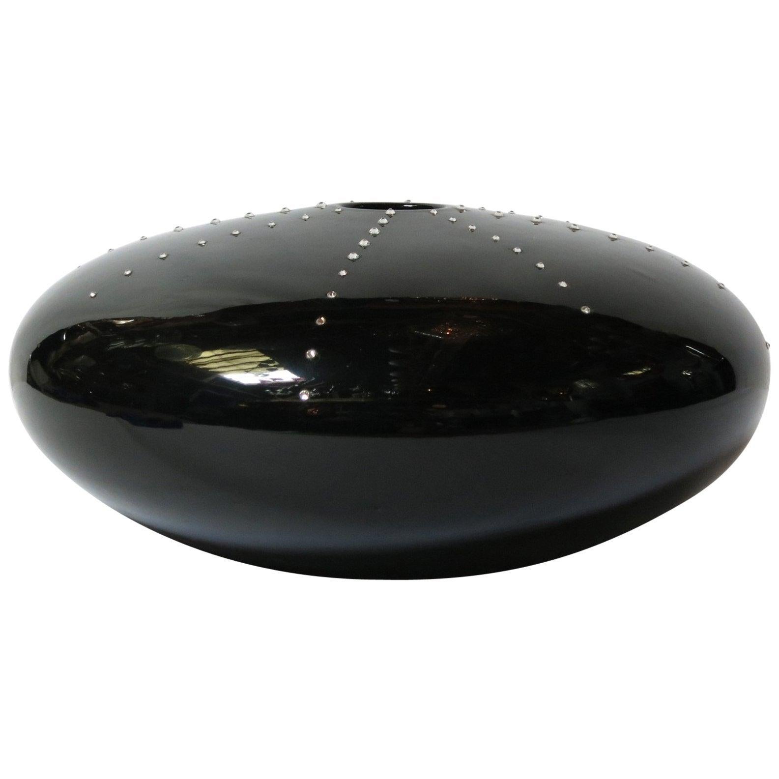 Black Pebble Vase by Fabio Ltd FINAL CLEARANCE SALE