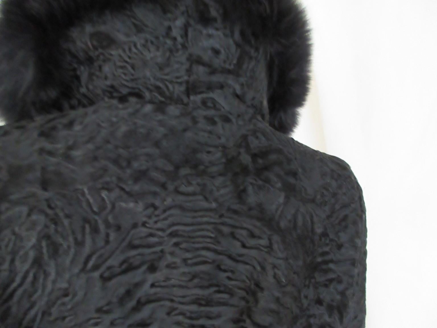 Cappotto di pelliccia di volpe nera persiana In condizioni buone in vendita a Amsterdam, NL