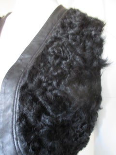 Black Persian Lamb Fur Bolero