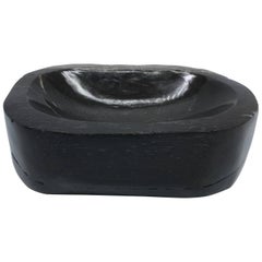 Black Petrified Wood Catchall Dish