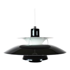 Black PH5 Lamp Designed by Poul Henningsen and Louis Poulsen