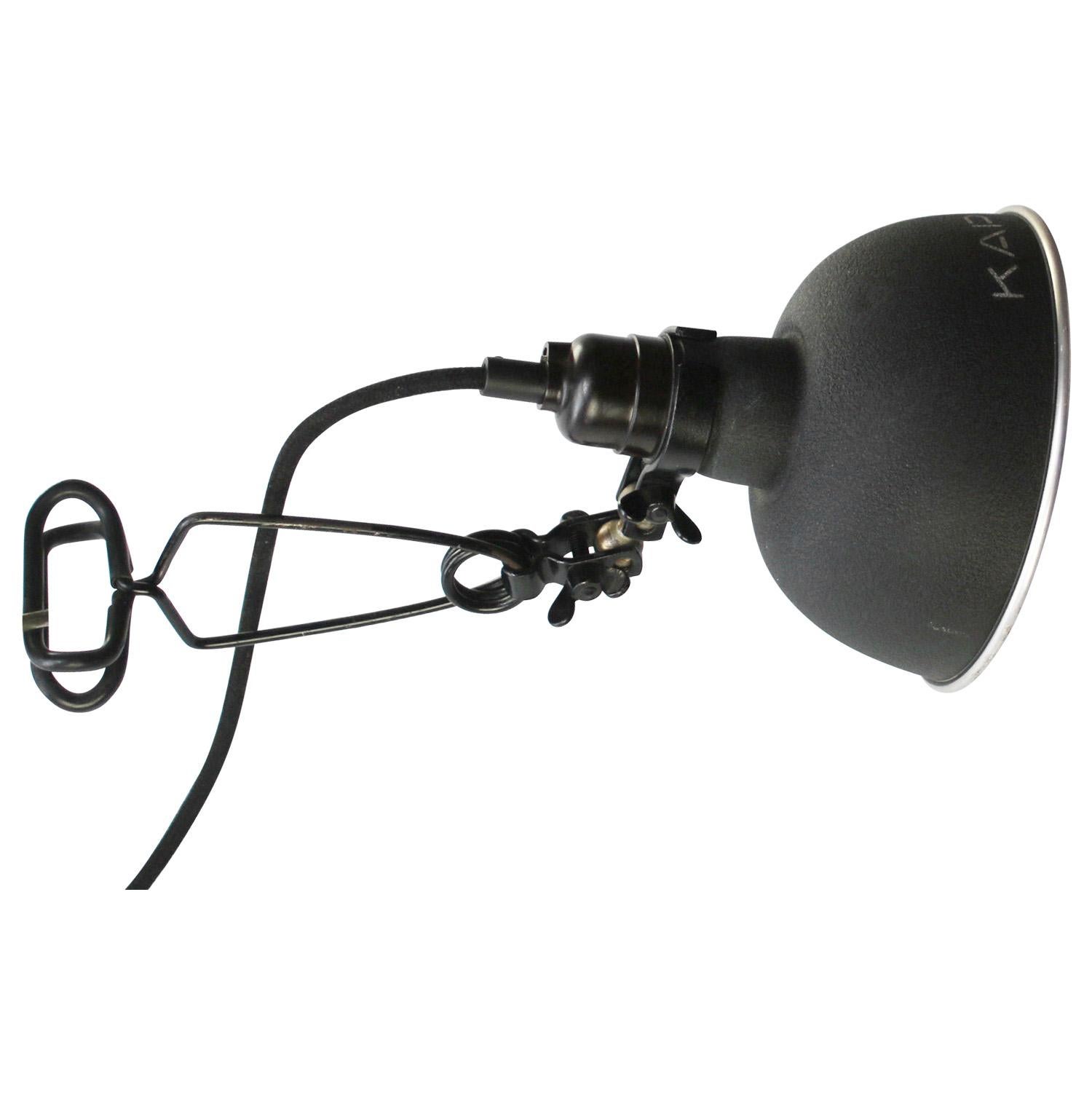 Belgian Black Photography, Studio Clamp Wall Lamp Sconce by KAP