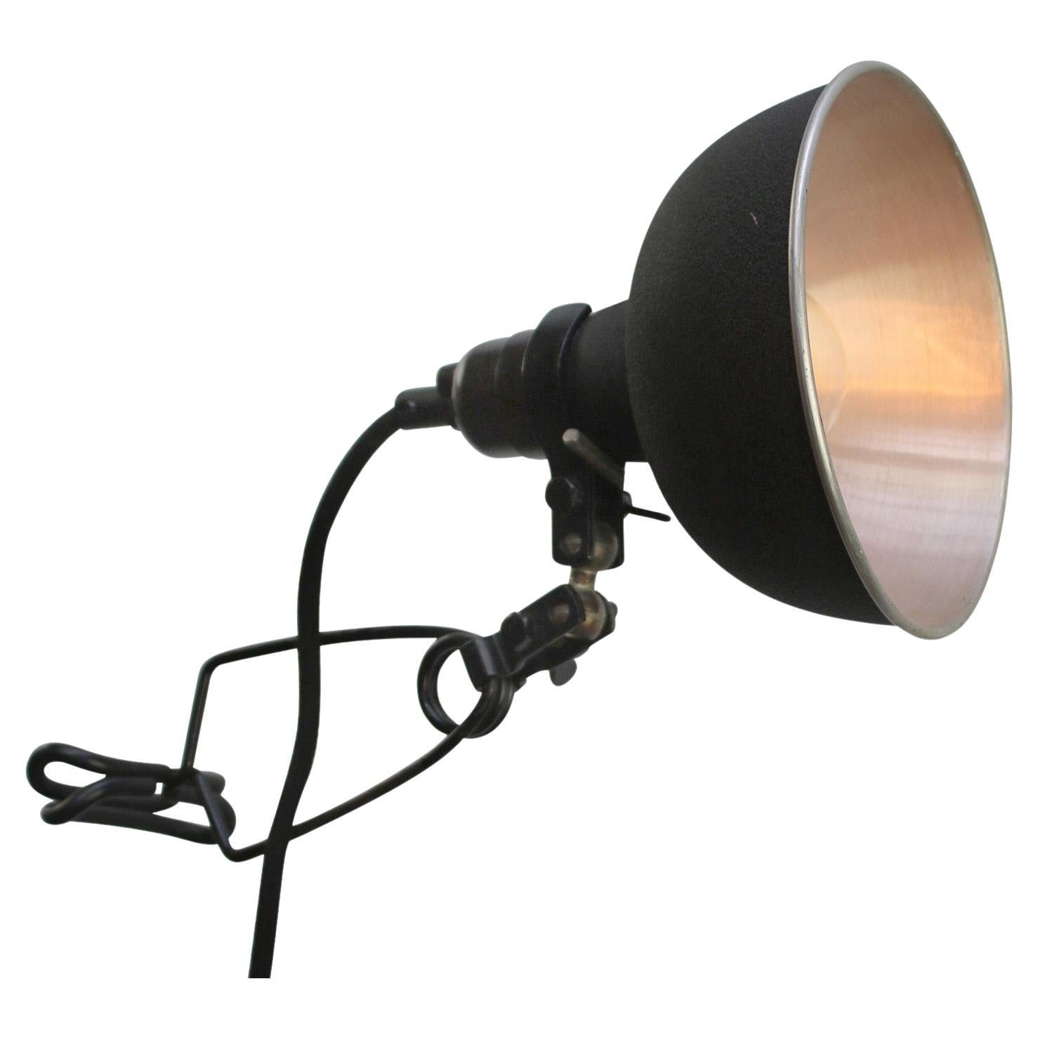 Black Photography, Studio Clamp Wall Lamp by KAP For Sale