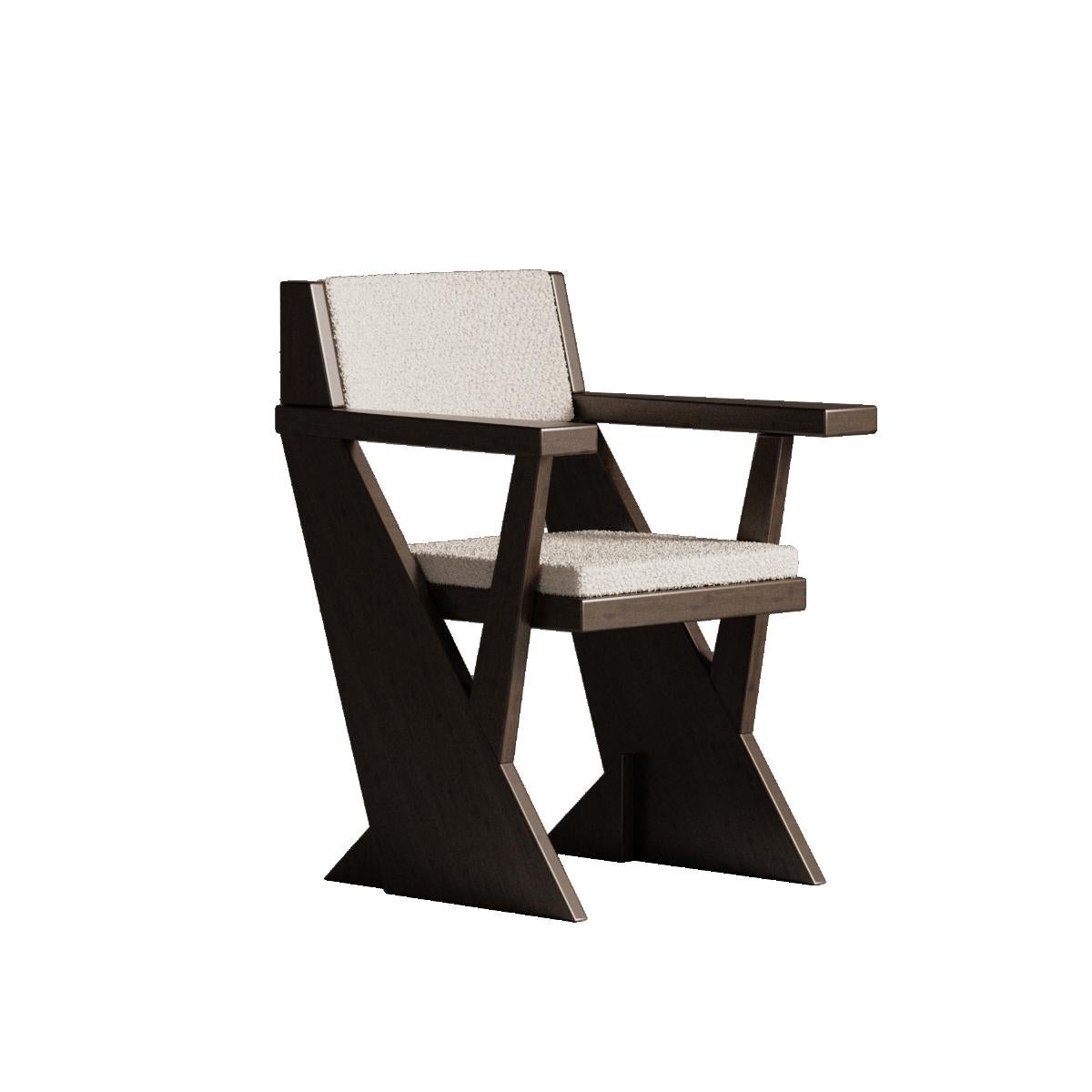 Post-Modern Black Pierre Chair by Plyus Design For Sale