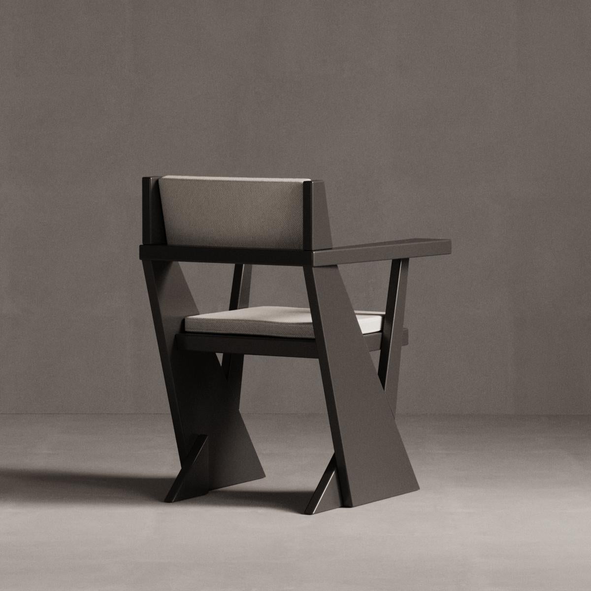 Upholstery Black Pierre Chair by Plyus Design For Sale