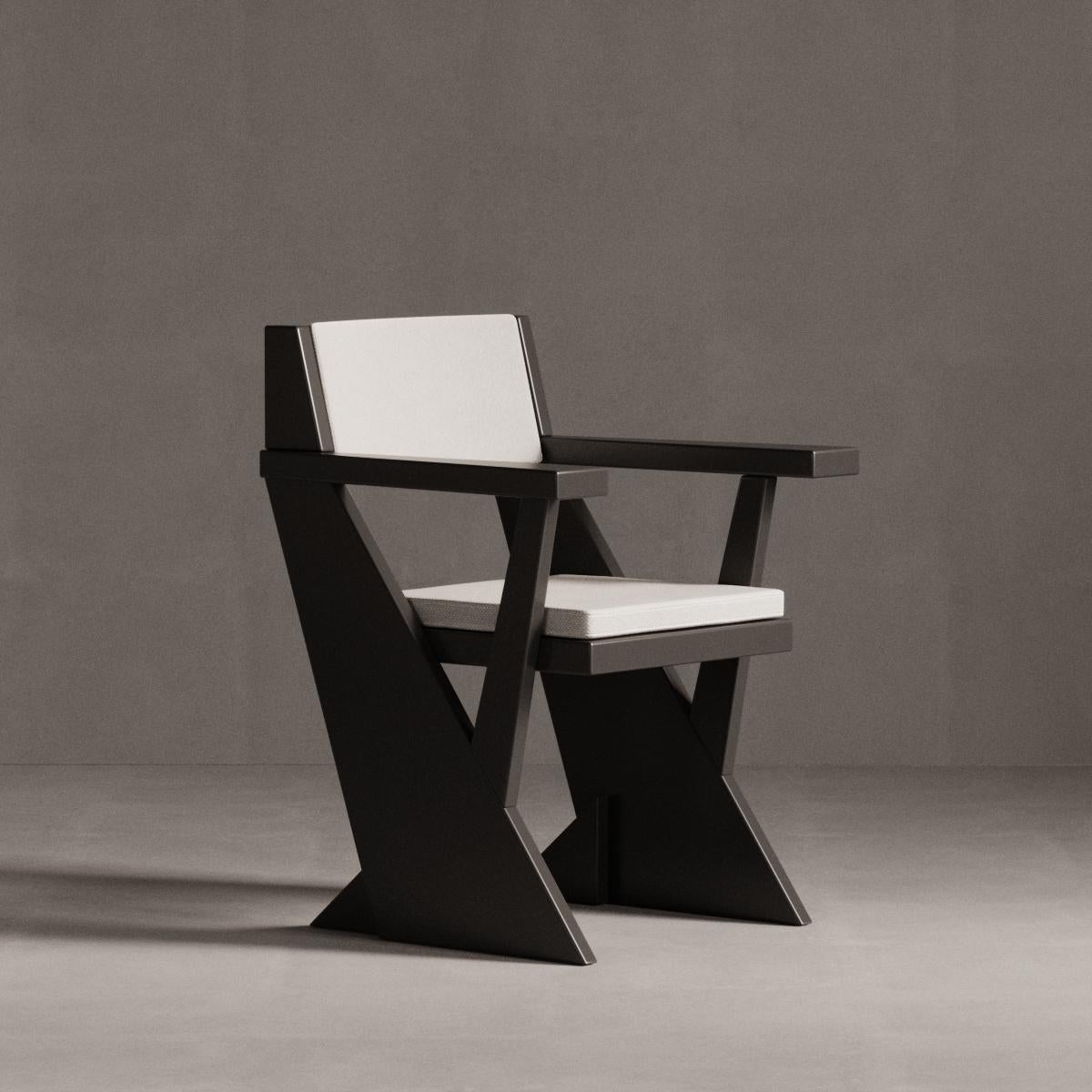 Black Pierre Chair by Plyus Design For Sale 2