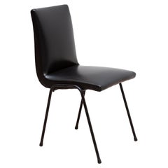 Retro Black Pierre Guariche Chair 1960s for Meurop