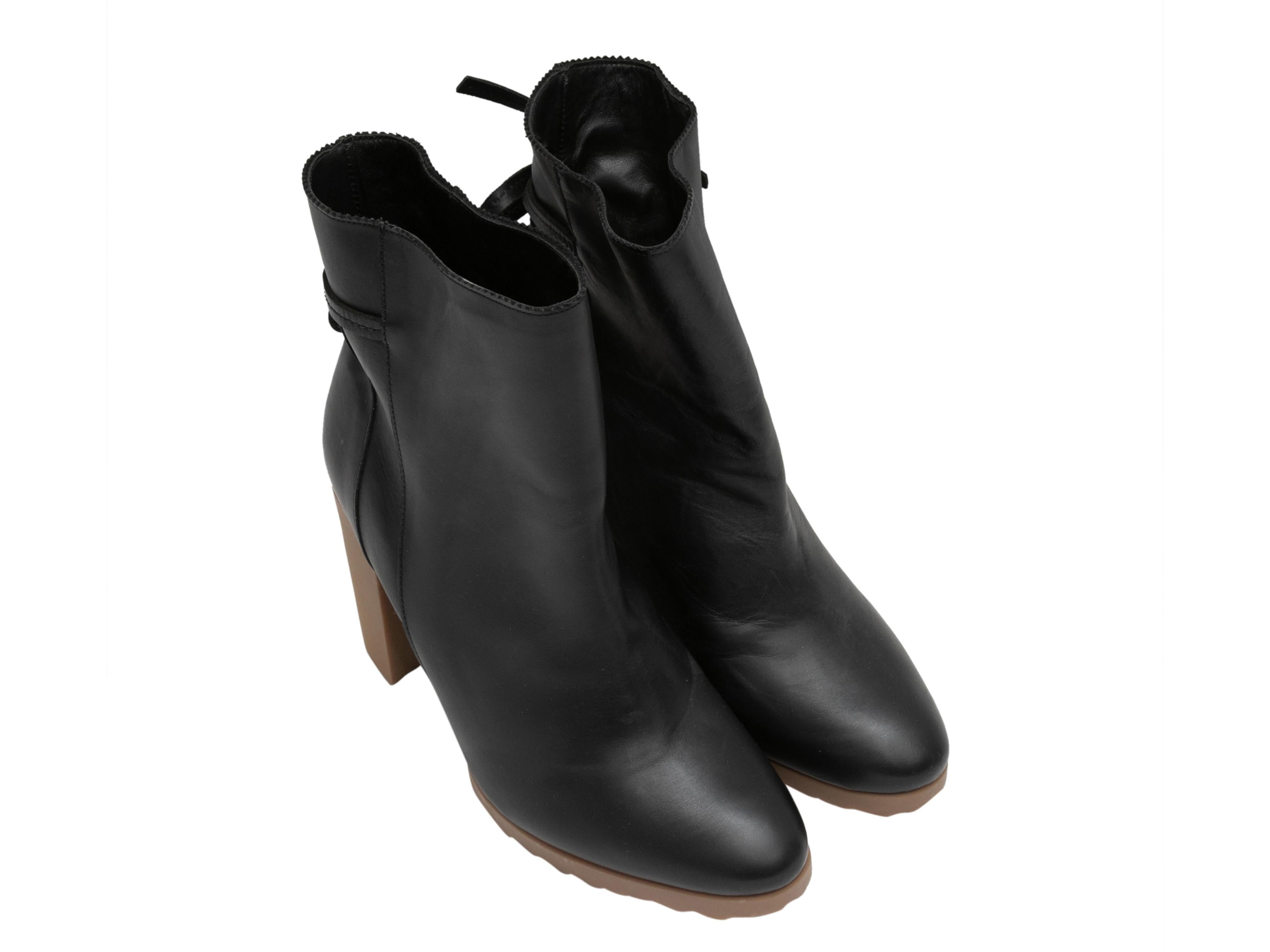 Black Pierre Hardy Leather Ankle Boots Size 41 In Good Condition For Sale In New York, NY