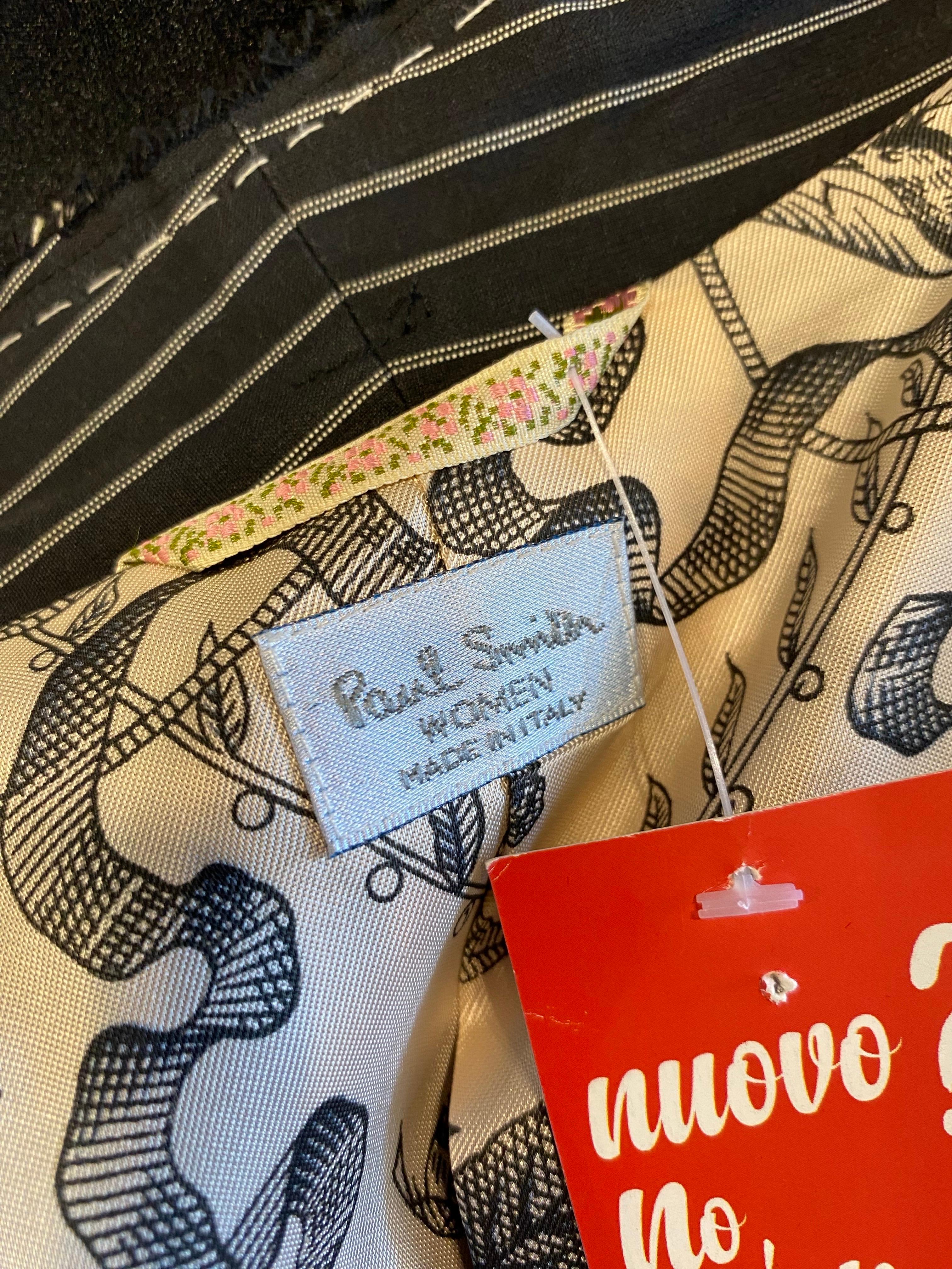 Black pinstripe Paul Smith tuxedo jacket 8