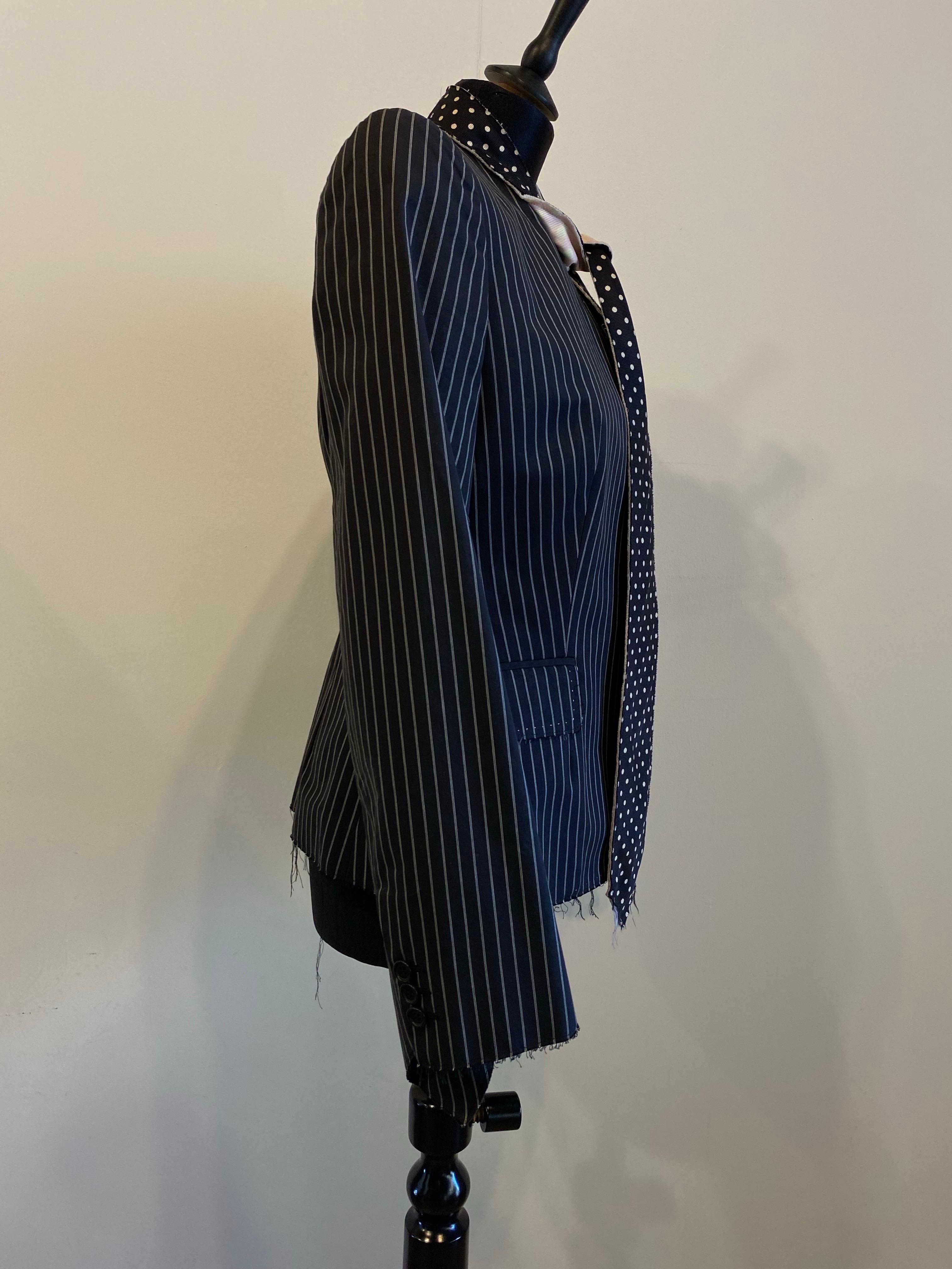 Women's or Men's Black pinstripe Paul Smith tuxedo jacket