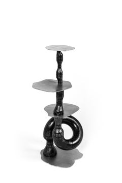 Black Pipe Fitting Shelf by Hyungjun Lee