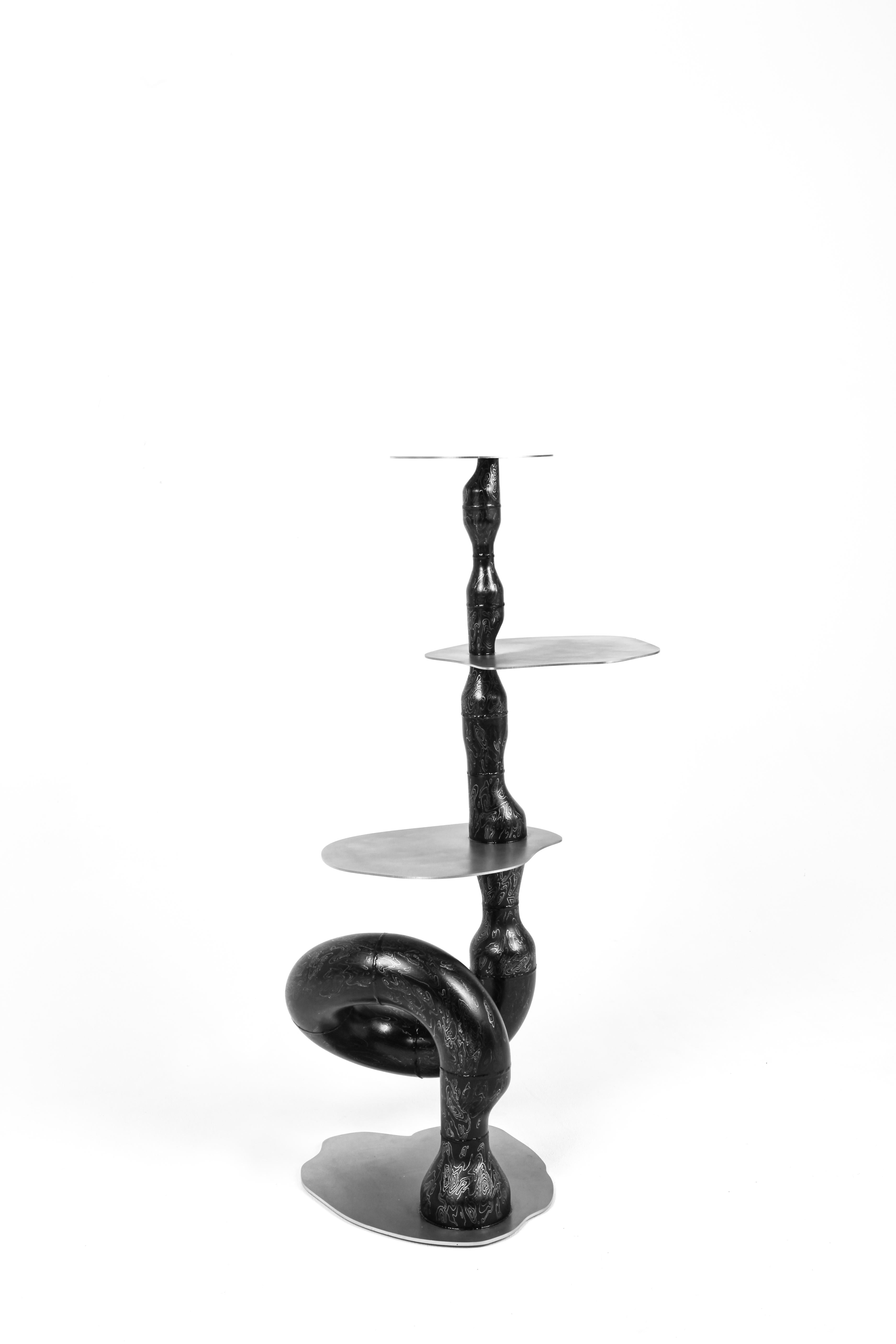 Other Black Pipe Fitting Shelf by Hyungjun Lee For Sale
