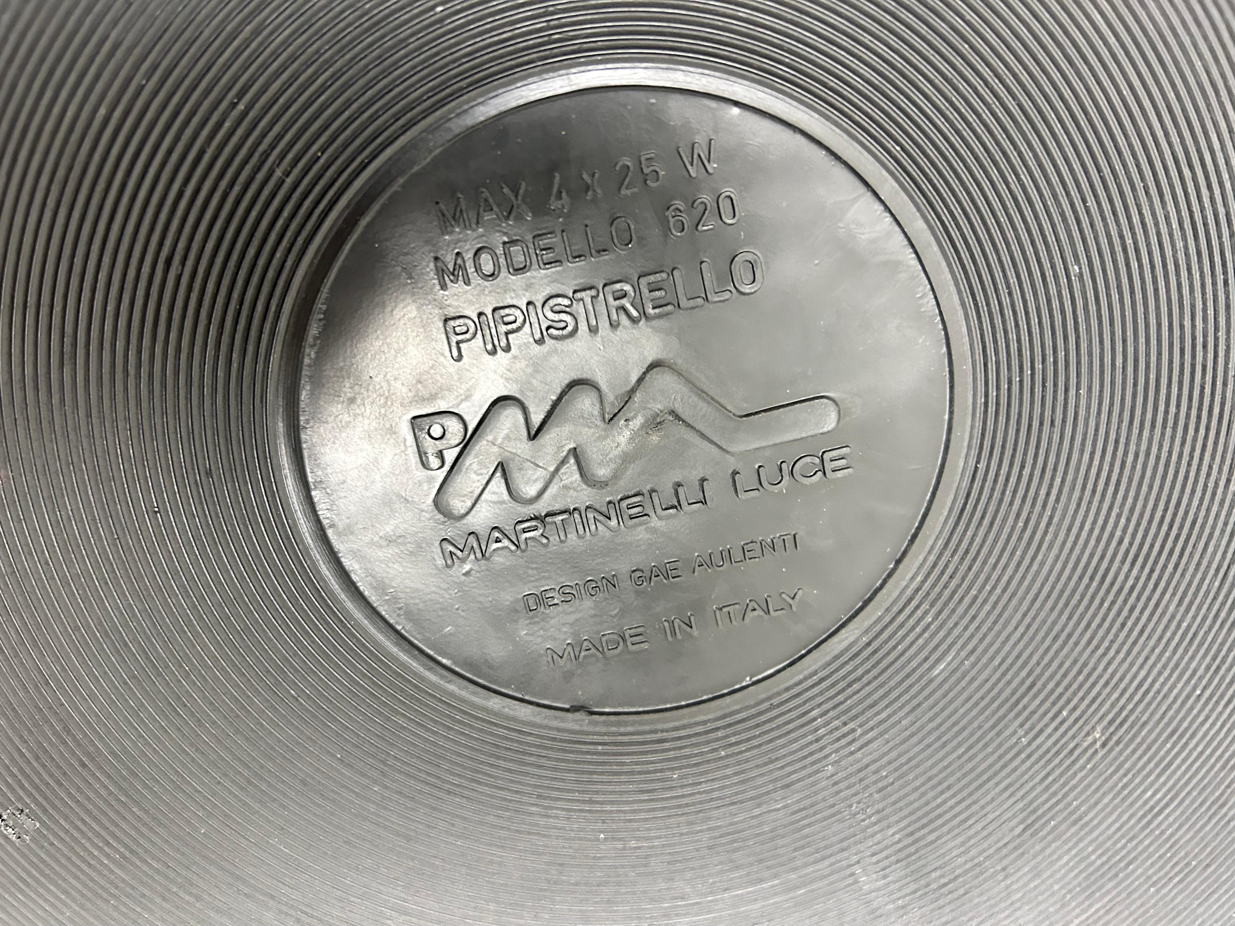 Lampe de bureau Pipistrello noire de Gae Aulenti pour Martinelli Luce, 1960 en vente 8