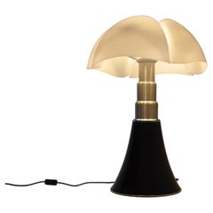 Vintage Black Pipistrello Table Lamp by Gae Aulenti for Martinelli Luce, 1970s