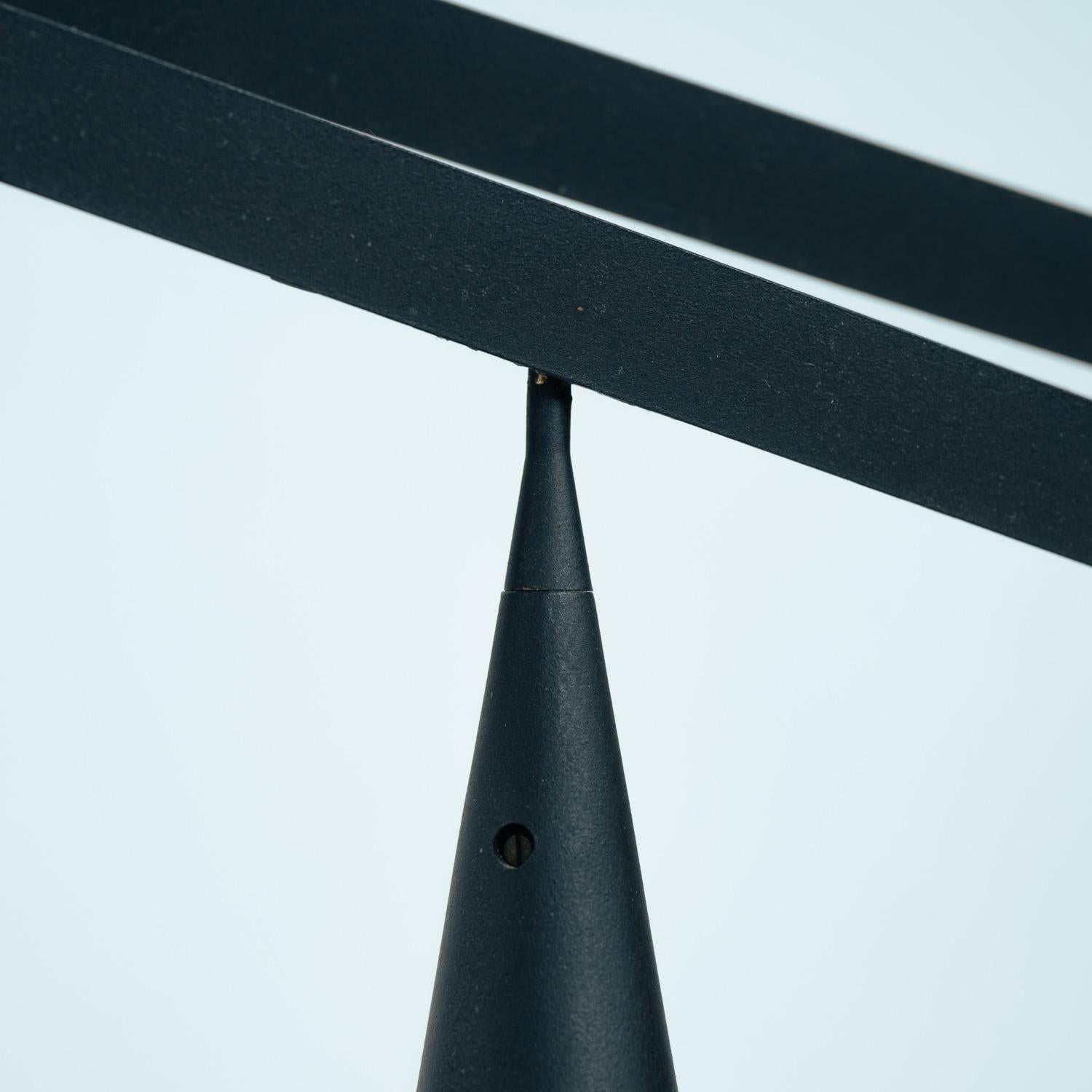 Black pivoting table lamp Model Tabla, by Marco Colombo & Mario Barbaglia, 1992 For Sale 11