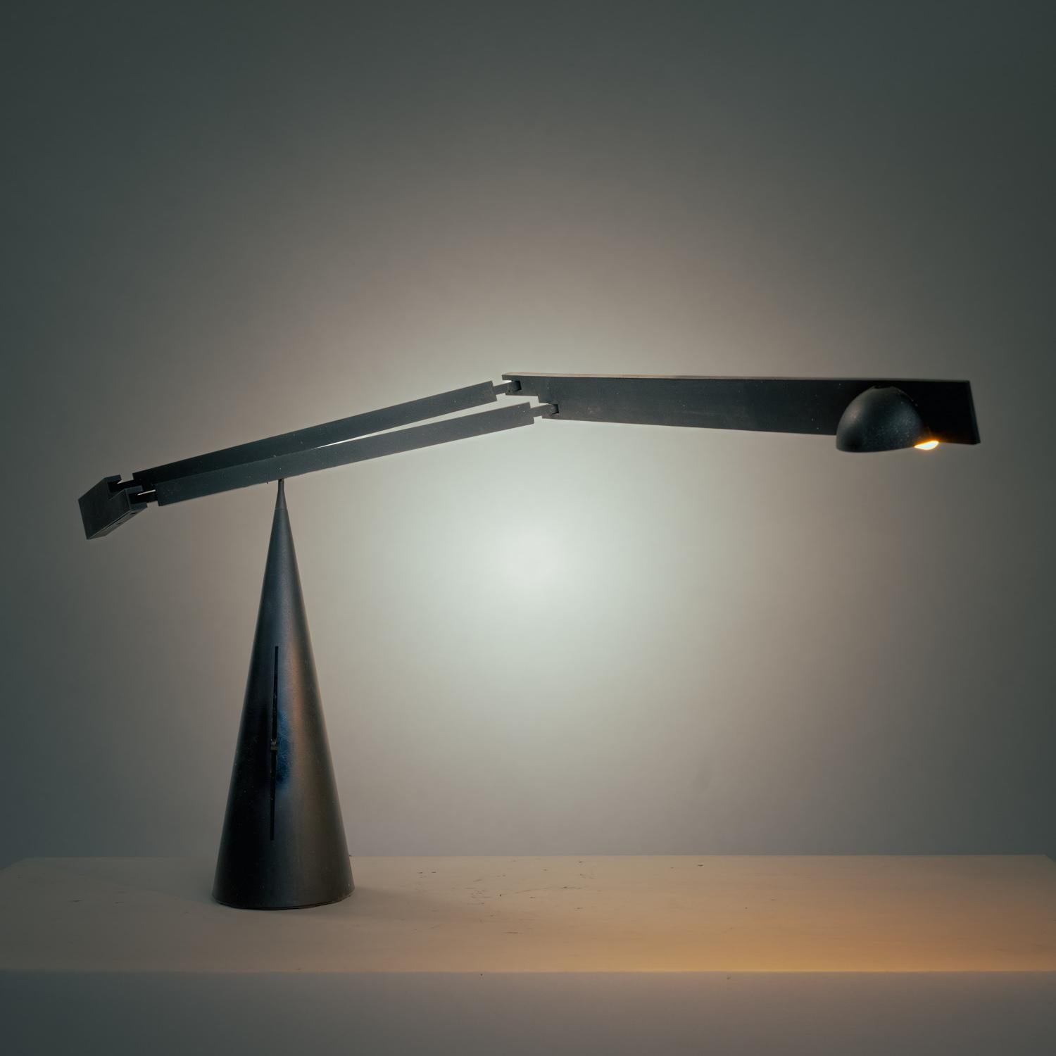 Modern Black pivoting table lamp Model Tabla, by Marco Colombo & Mario Barbaglia, 1992 For Sale