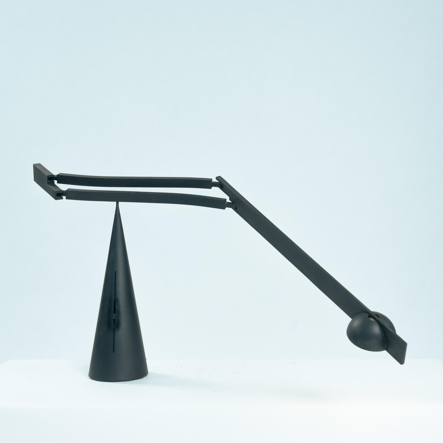 Late 20th Century Black pivoting table lamp Model Tabla, by Marco Colombo & Mario Barbaglia, 1992 For Sale