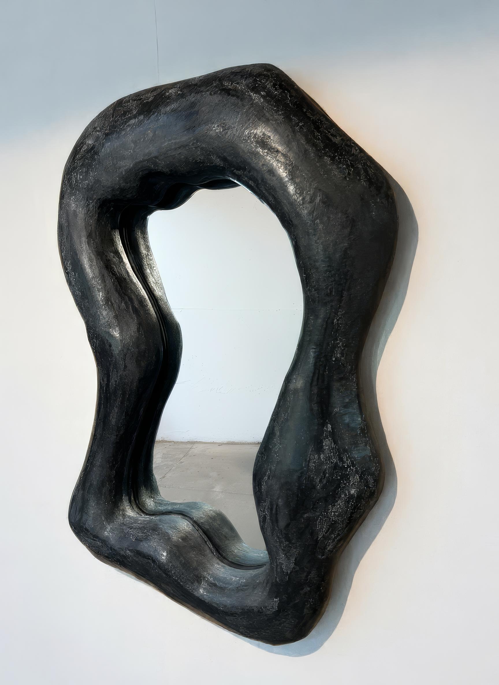 Americano Black Plaster mirror, by Alexey Krupinin 2025 in vendita