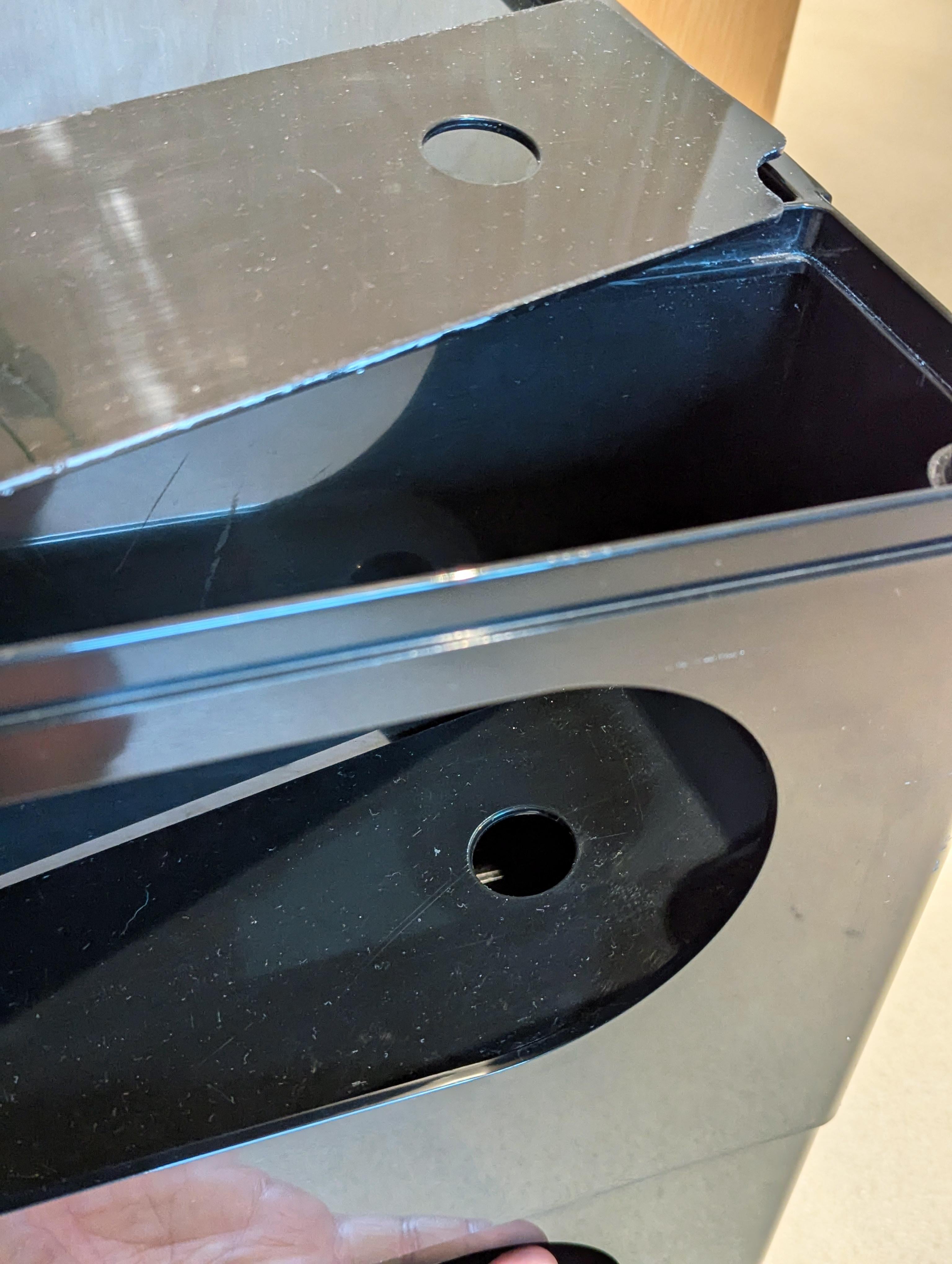 Black plastic & metal 70s Boby serving container by Joe Colombo for Bieffeplast For Sale 3