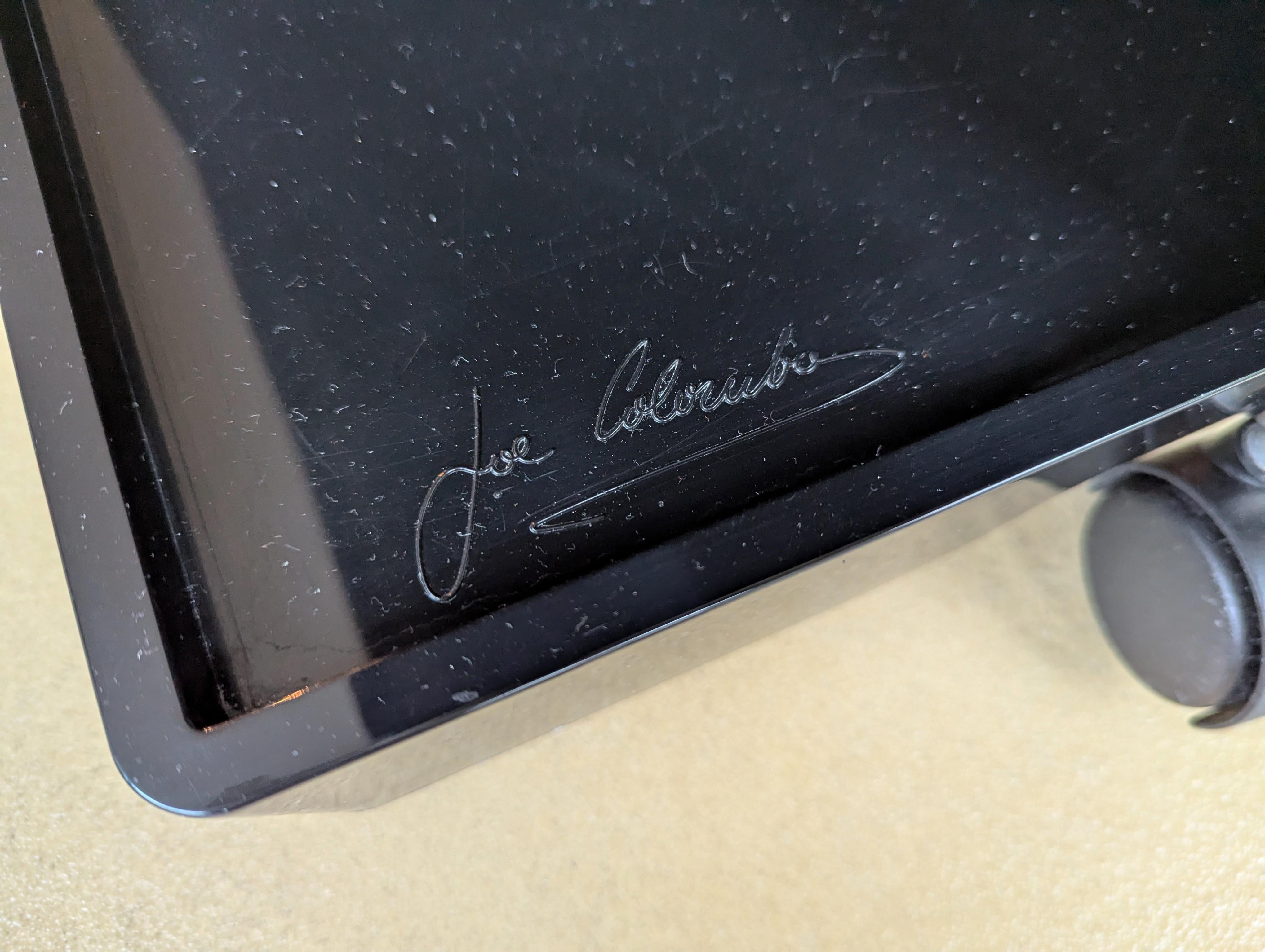 Late 20th Century Black plastic & metal 70s Boby serving container by Joe Colombo for Bieffeplast For Sale