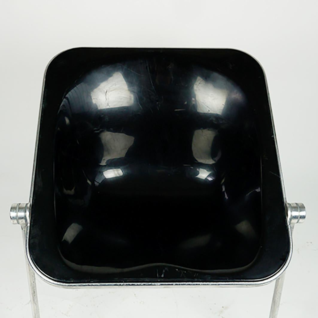 Mid-Century Modern Black Plastic Plona Folding Chair by Giancarlo Piretti for Castelli Italy