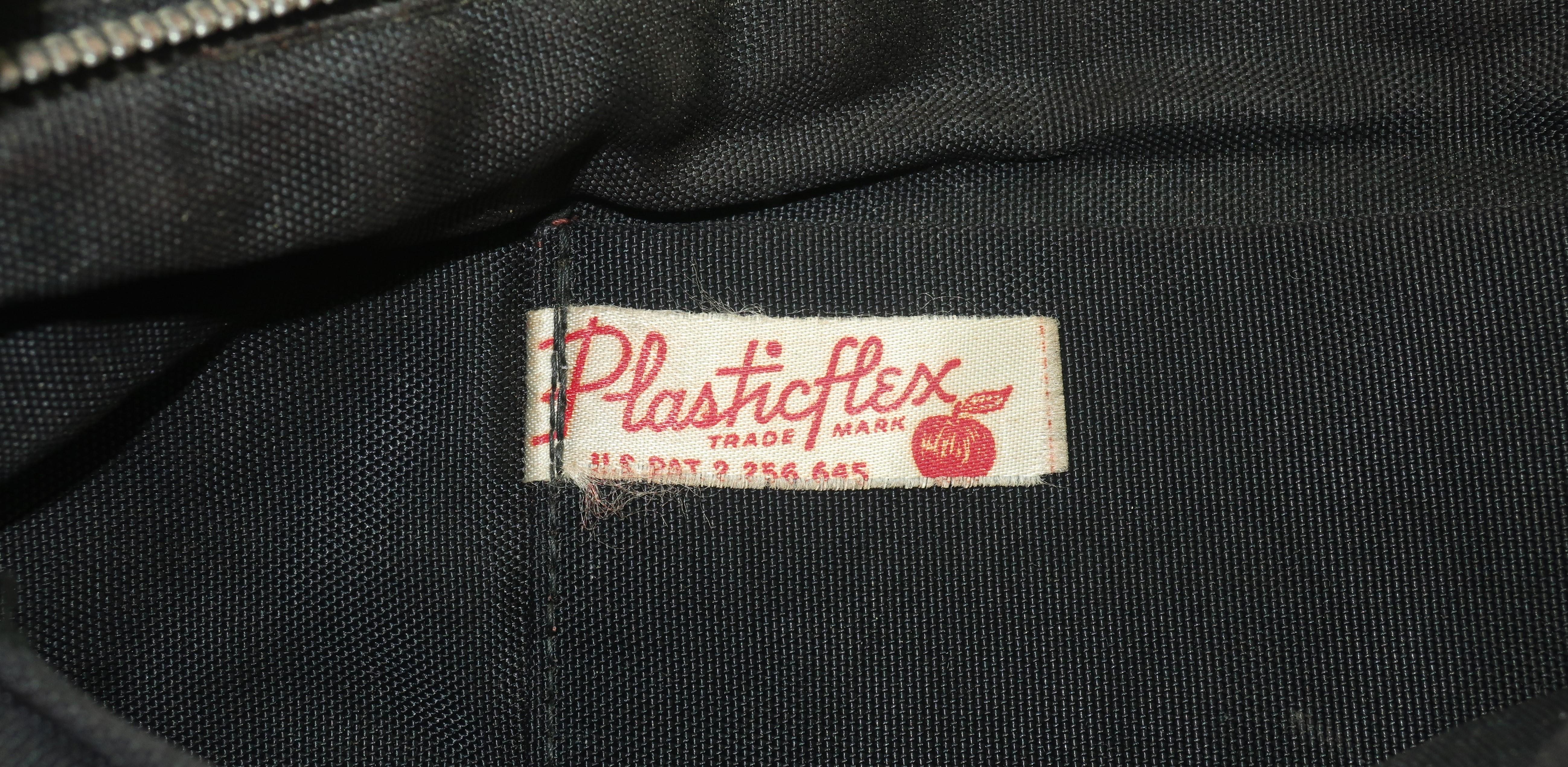 Black Plasticflex Mesh Clutch Handbag, 1940’s 3