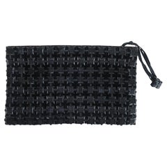 Pochette in rete Plasticflex nera, anni '40