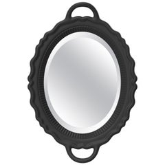 Miroir plat noir, conçu par Studio Job, fabriqué en Italie