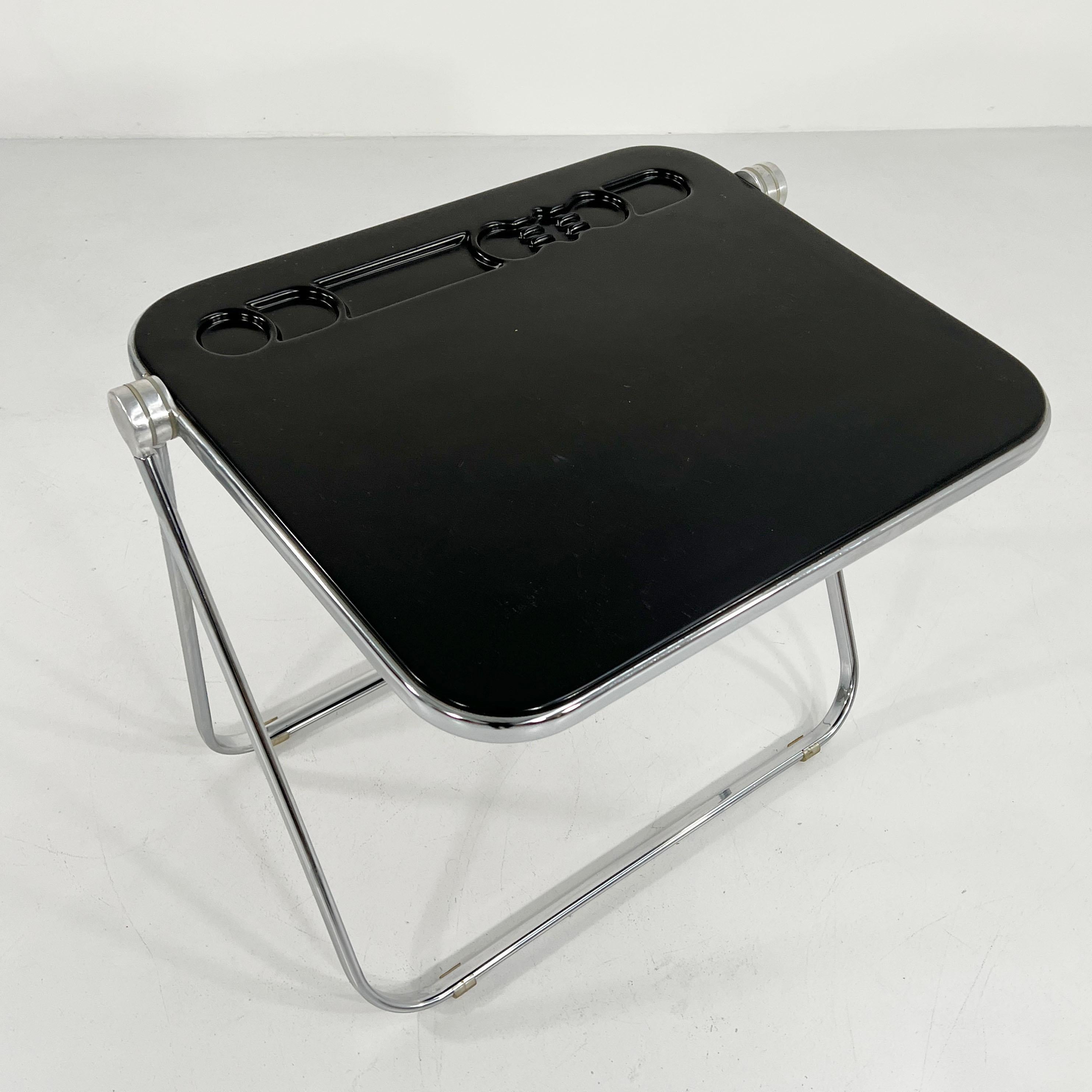 Mid-Century Modern Black Platone Folding Desk by Giancarlo Piretti for Anonima Castelli, 1970s