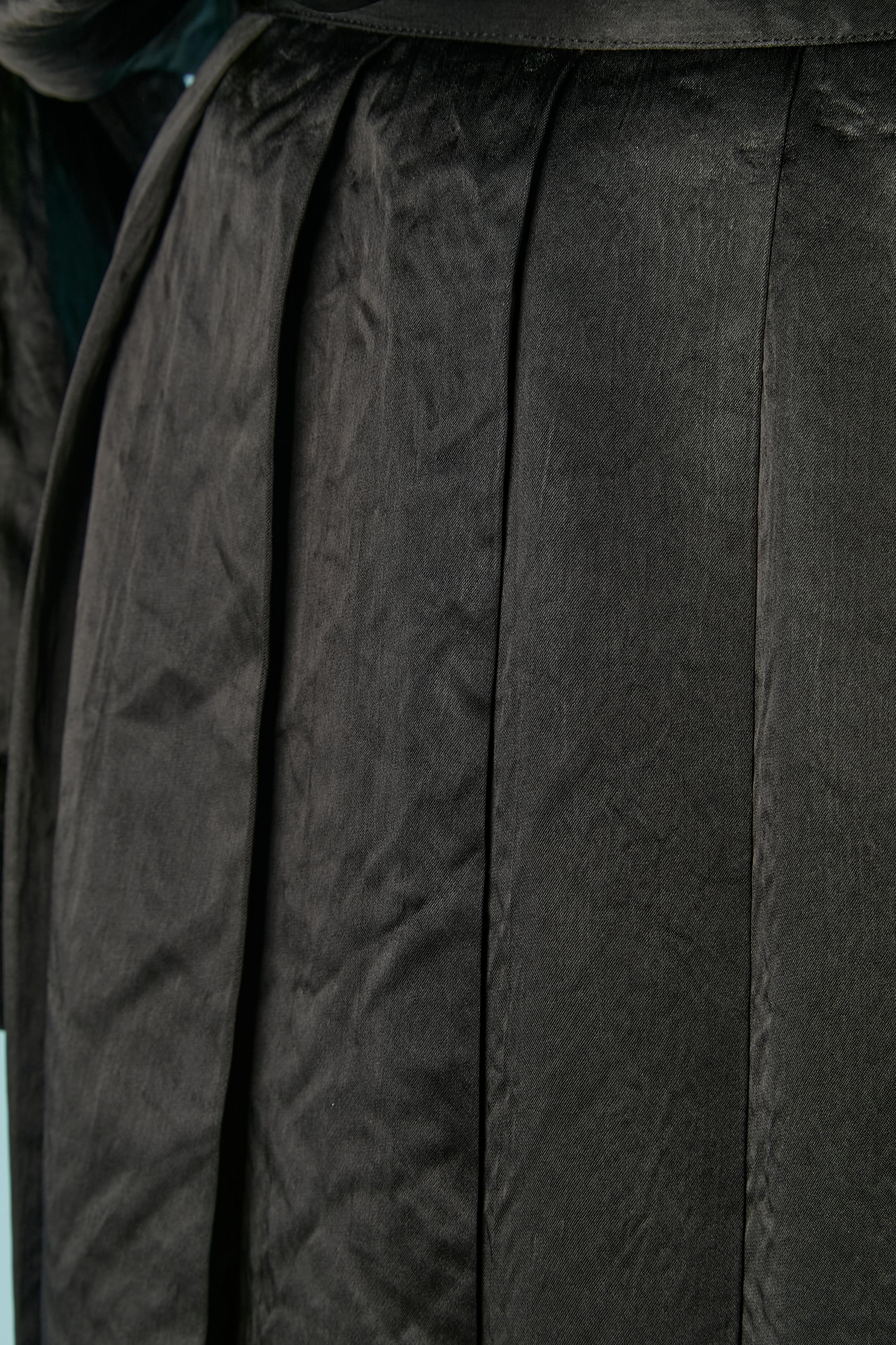 Ensemble di camicia e gonna plissettata nera Comme des Garçons in vendita 1