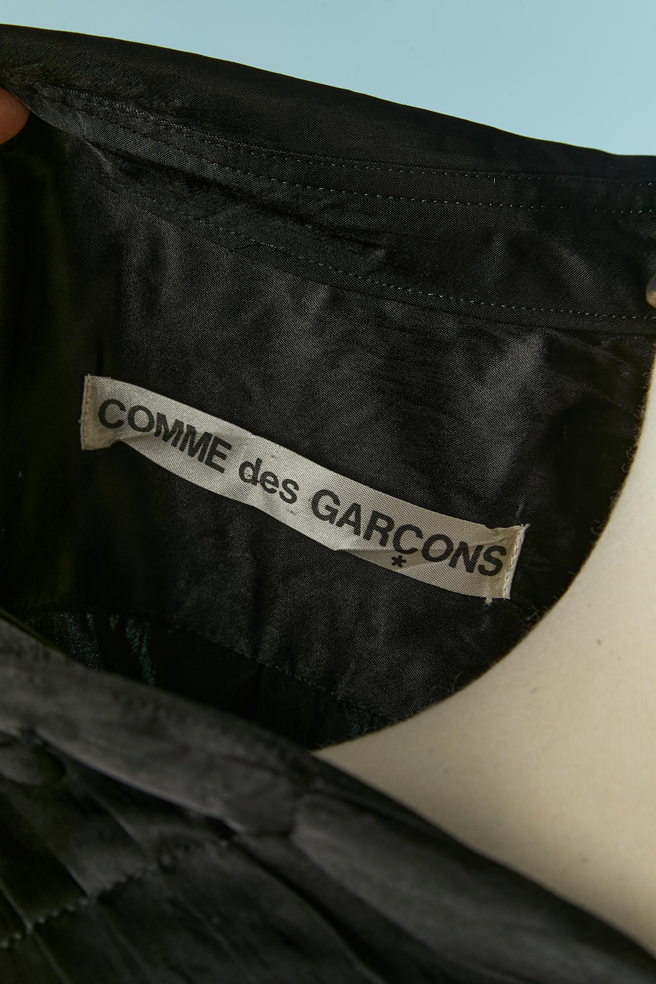 Ensemble di camicia e gonna plissettata nera Comme des Garçons in vendita 4