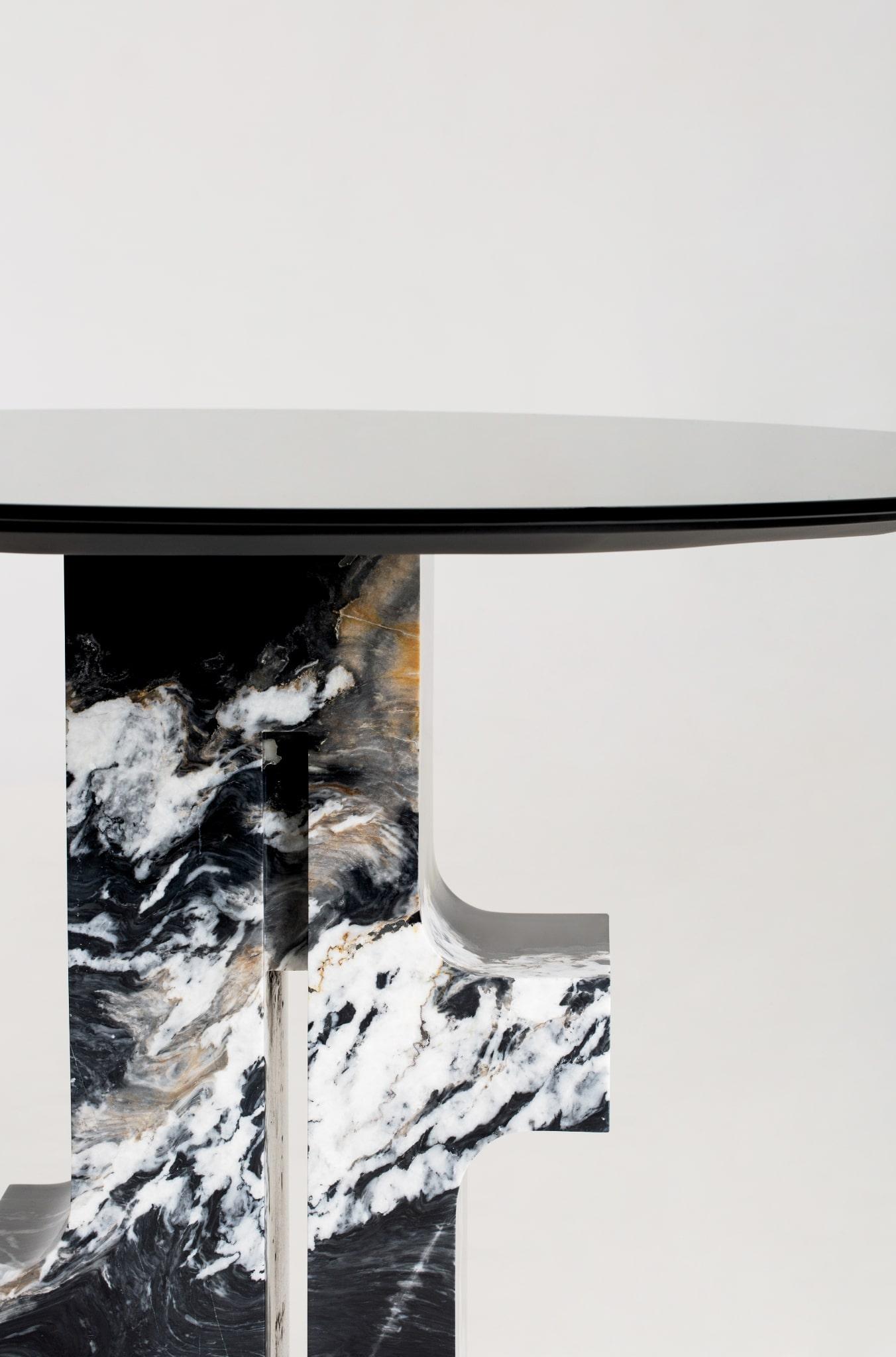 Mexican Black Plume Table For Sale