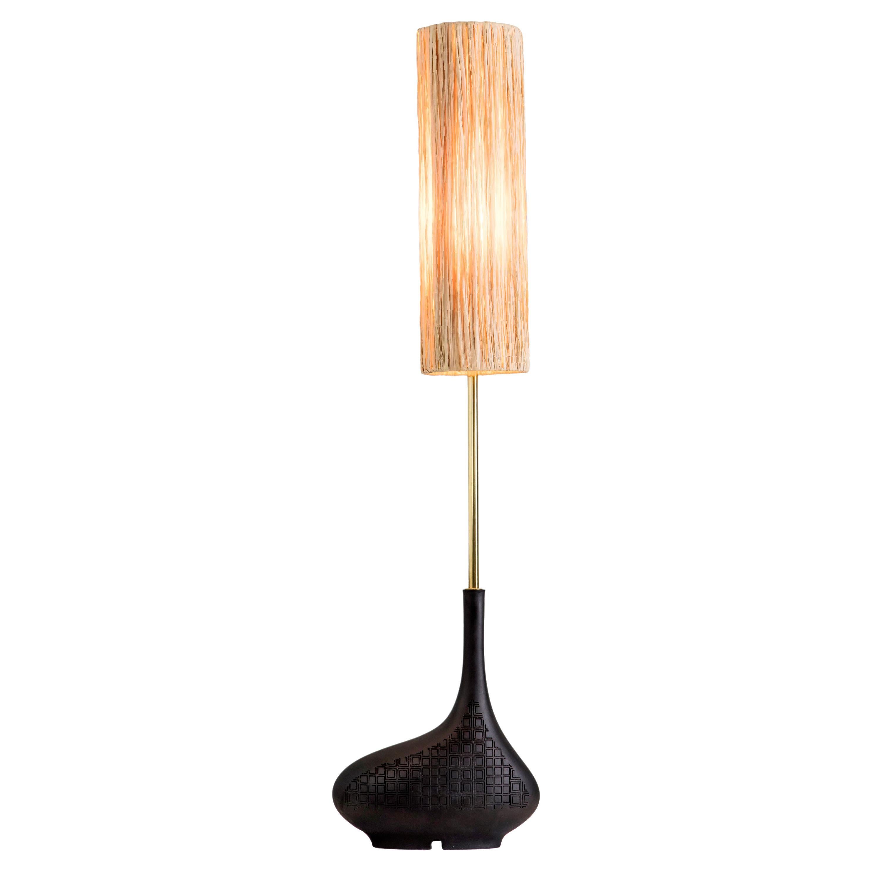 Black Pod Single Table Lamp by Egg Designs
