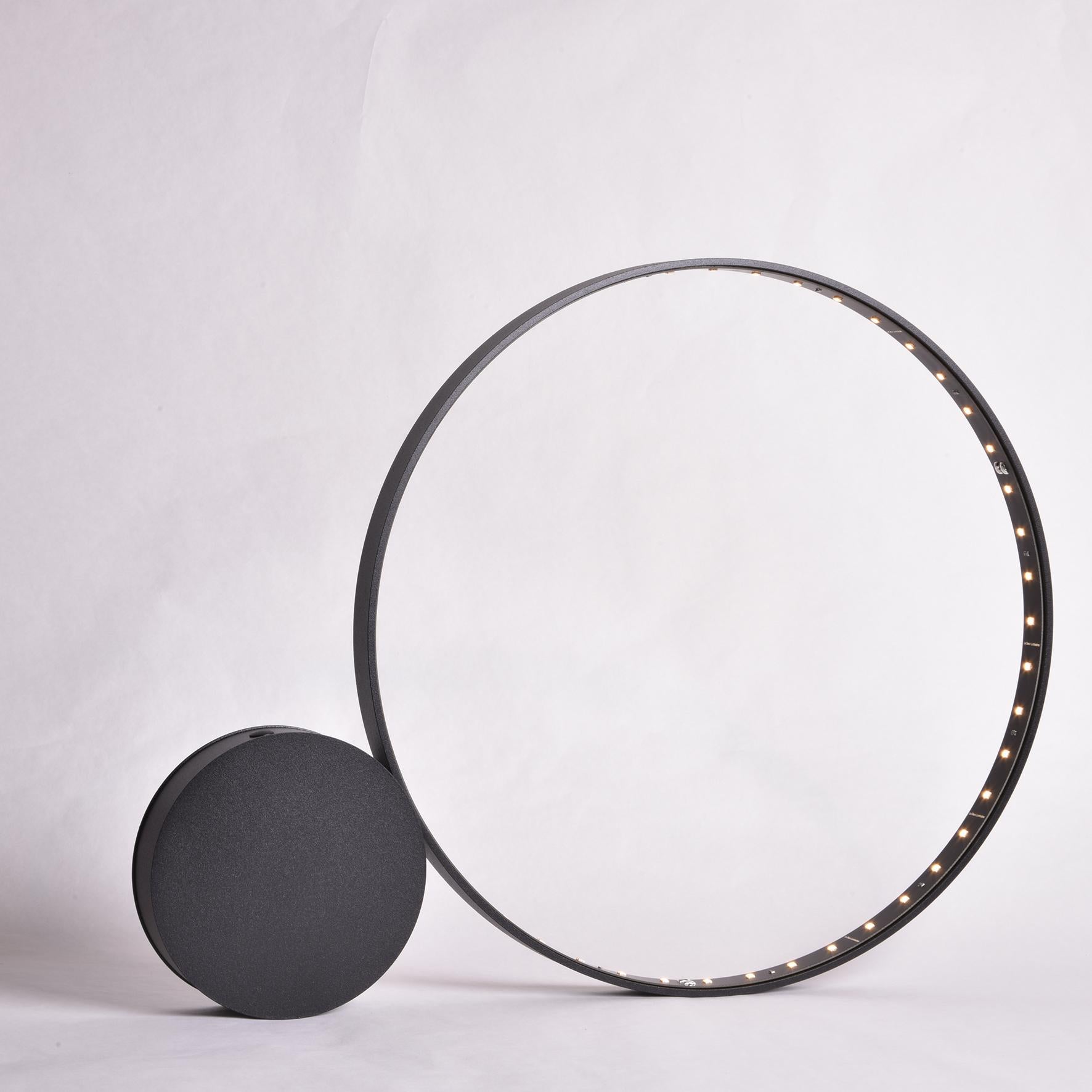 Post-Modern Black Pol 30 Table Lamp by Le Deun Luminaires For Sale
