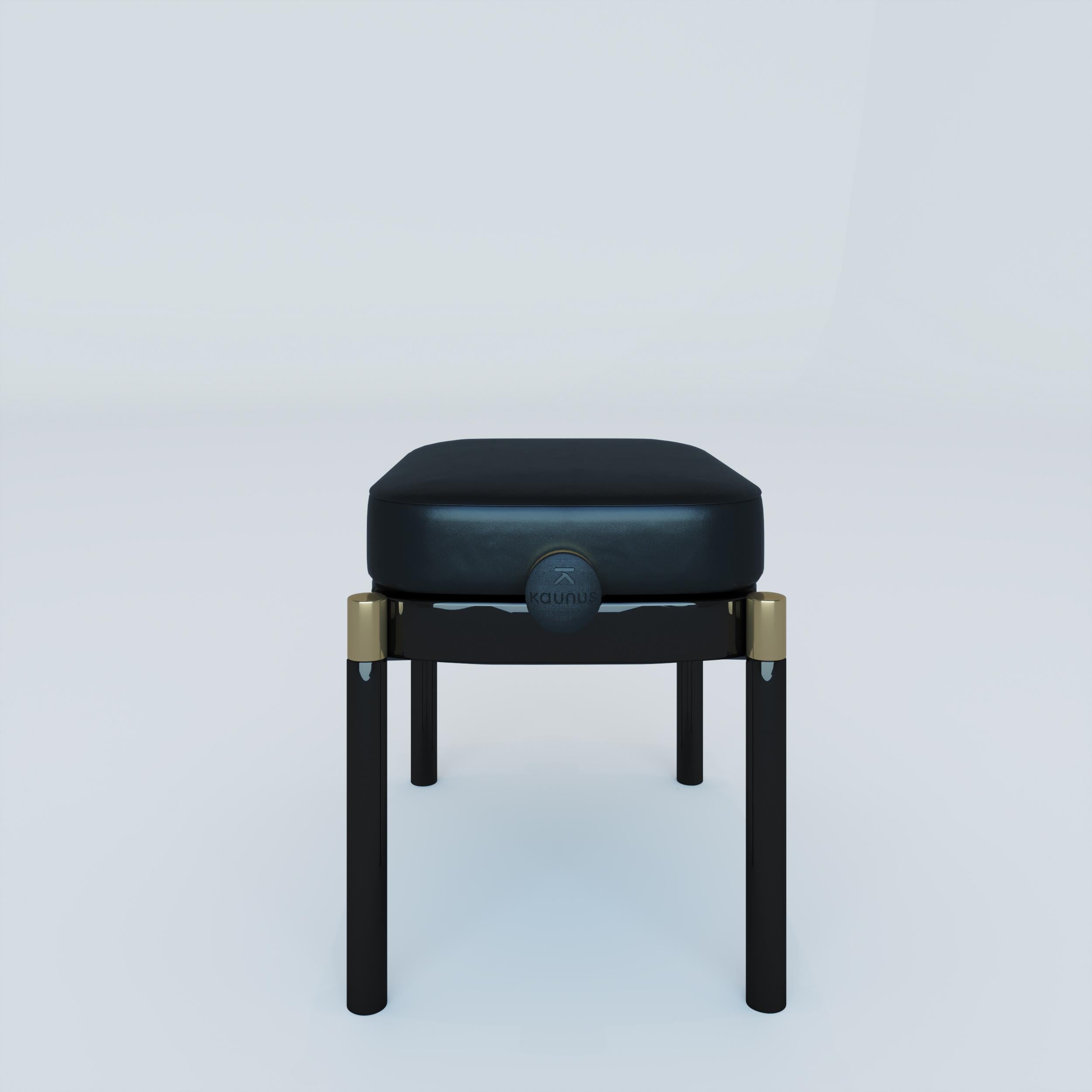 Espagnol Banc de piano réglable noir poli en vente