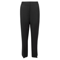 Black Polkadot Pinstripe Tailored Trousers Size XL