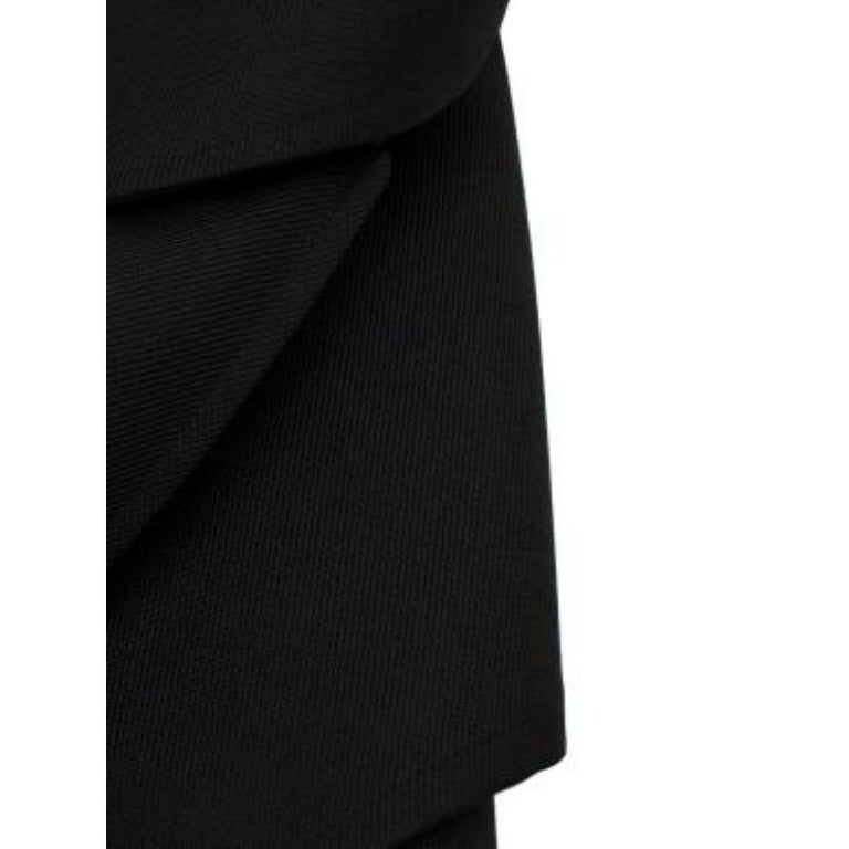 black polyester twill trench coat For Sale at 1stDibs