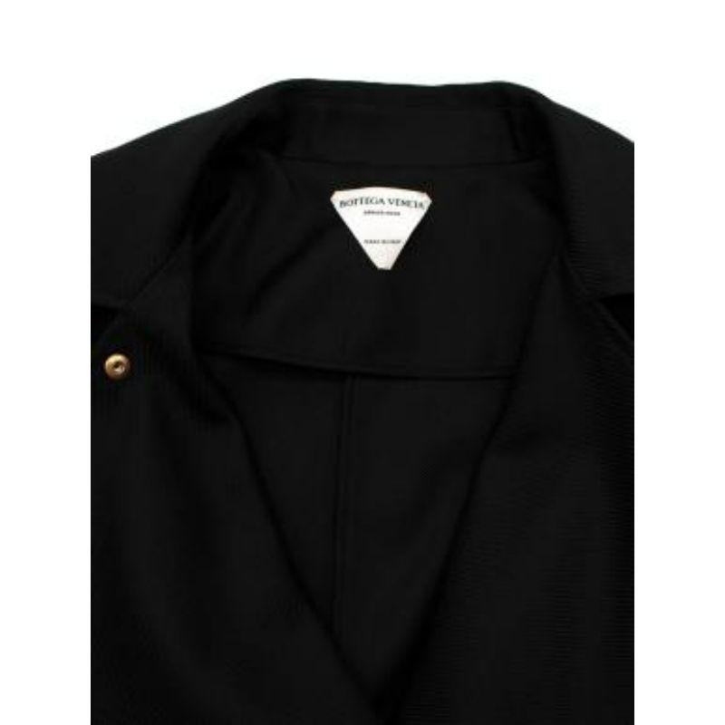 black polyester twill trench coat For Sale 1