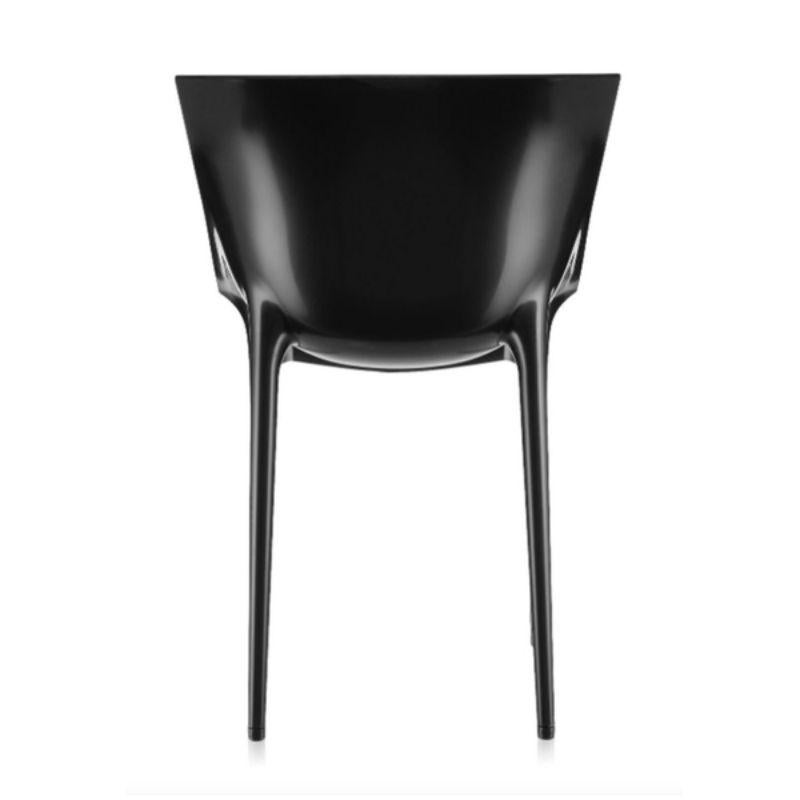 Futurist Black Polypropylene Stackable DR. Yes Chair by Philippe Starck & Eugeni Quitllet For Sale
